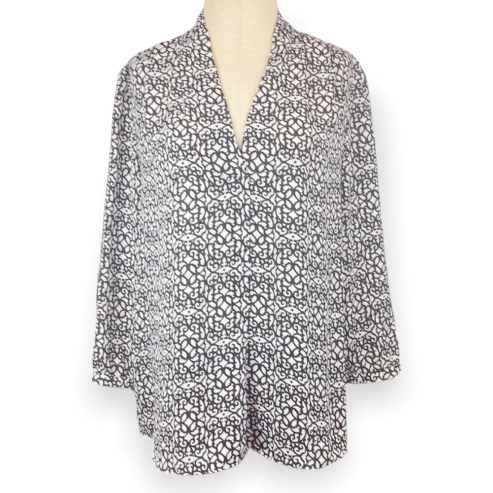 Laundry by Shelli Segal sz Medium black and white